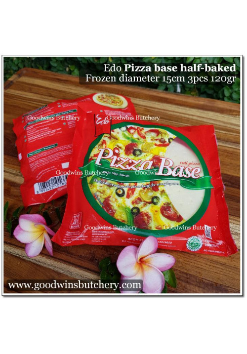 Pastry EDO PIZZA BASE HALF-BAKED frozen diameter 6" 15cm 3pcs 120g